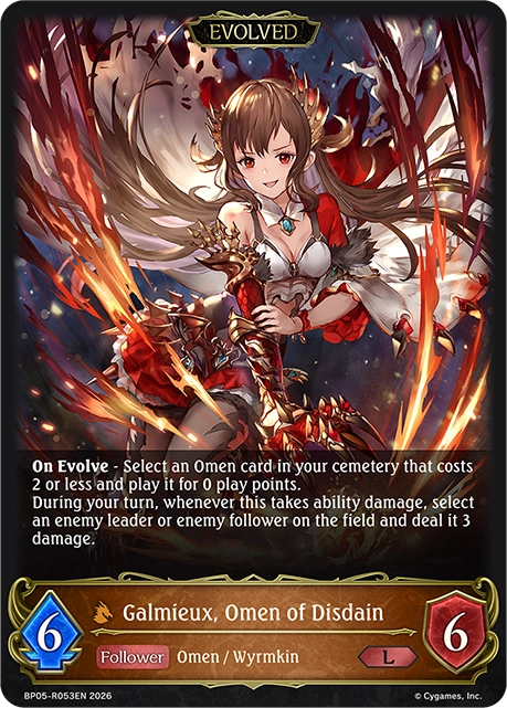 Galmieux, Omen of Disdain