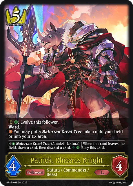 Patrick, Rhiceros Knight