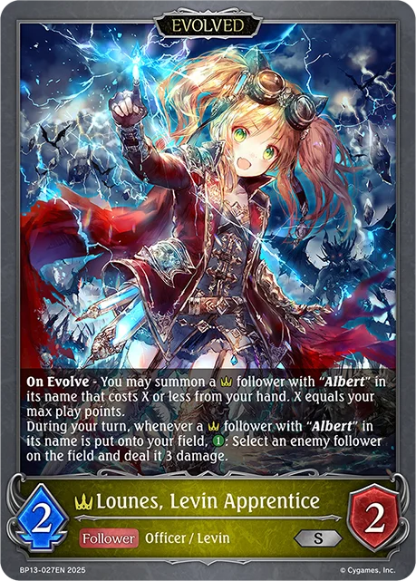 Lounes, Levin Apprentice