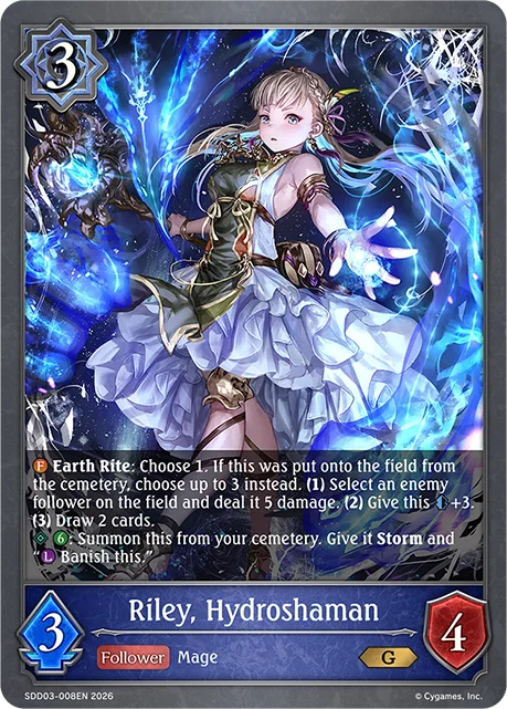 Riley, Hydroshaman
